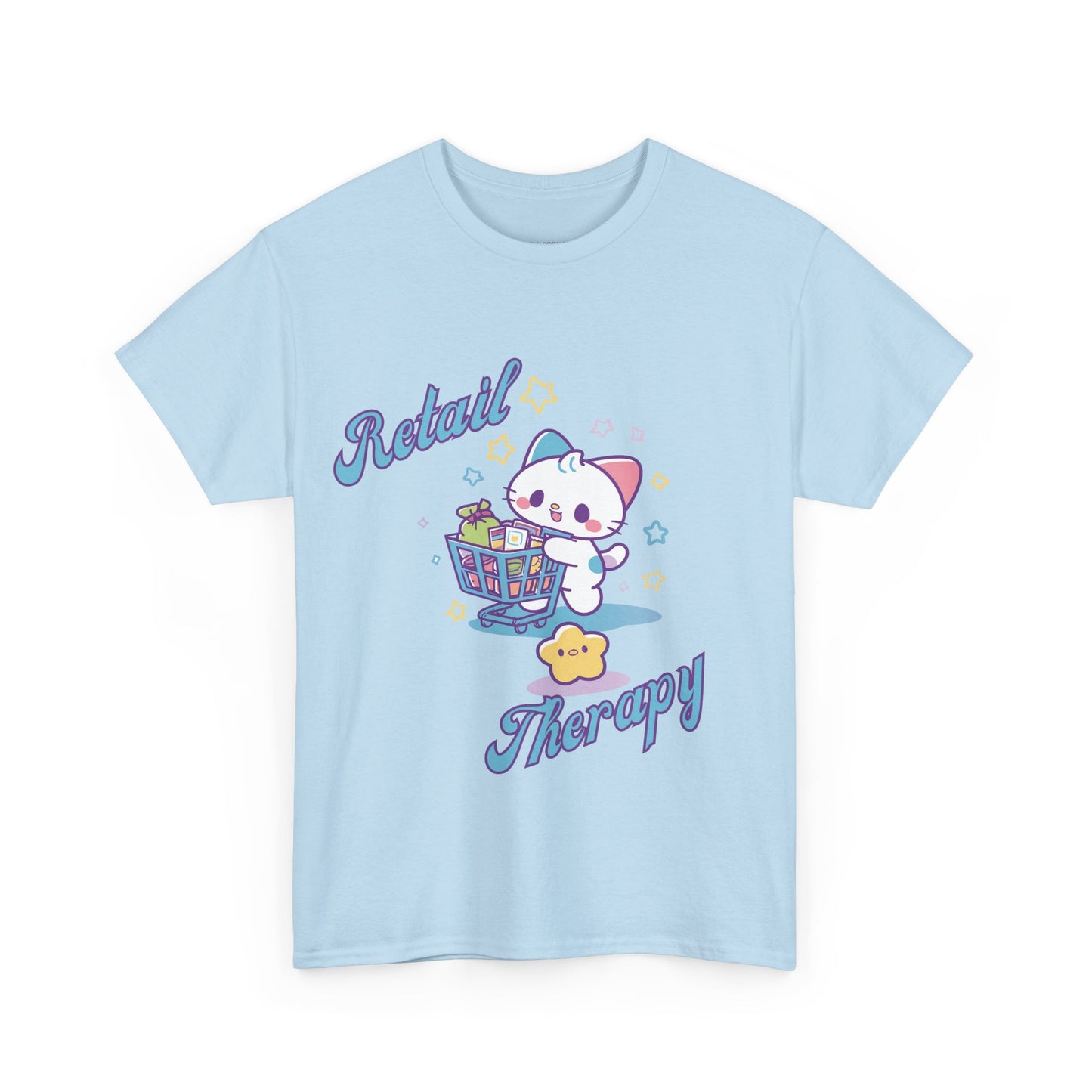 Retail Therapy Cute Cat Graphic Tee