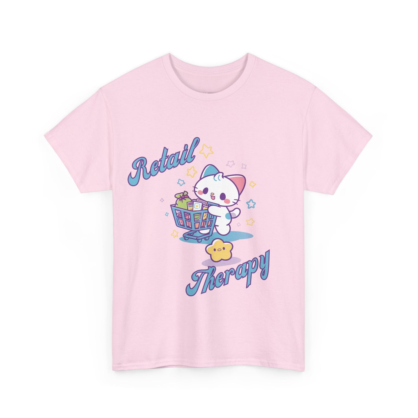 Retail Therapy Cute Cat Graphic Tee