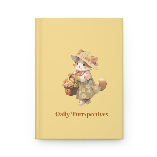 Cute Cat Hardcover Journal - Daily Purrspectives for Cat Lovers