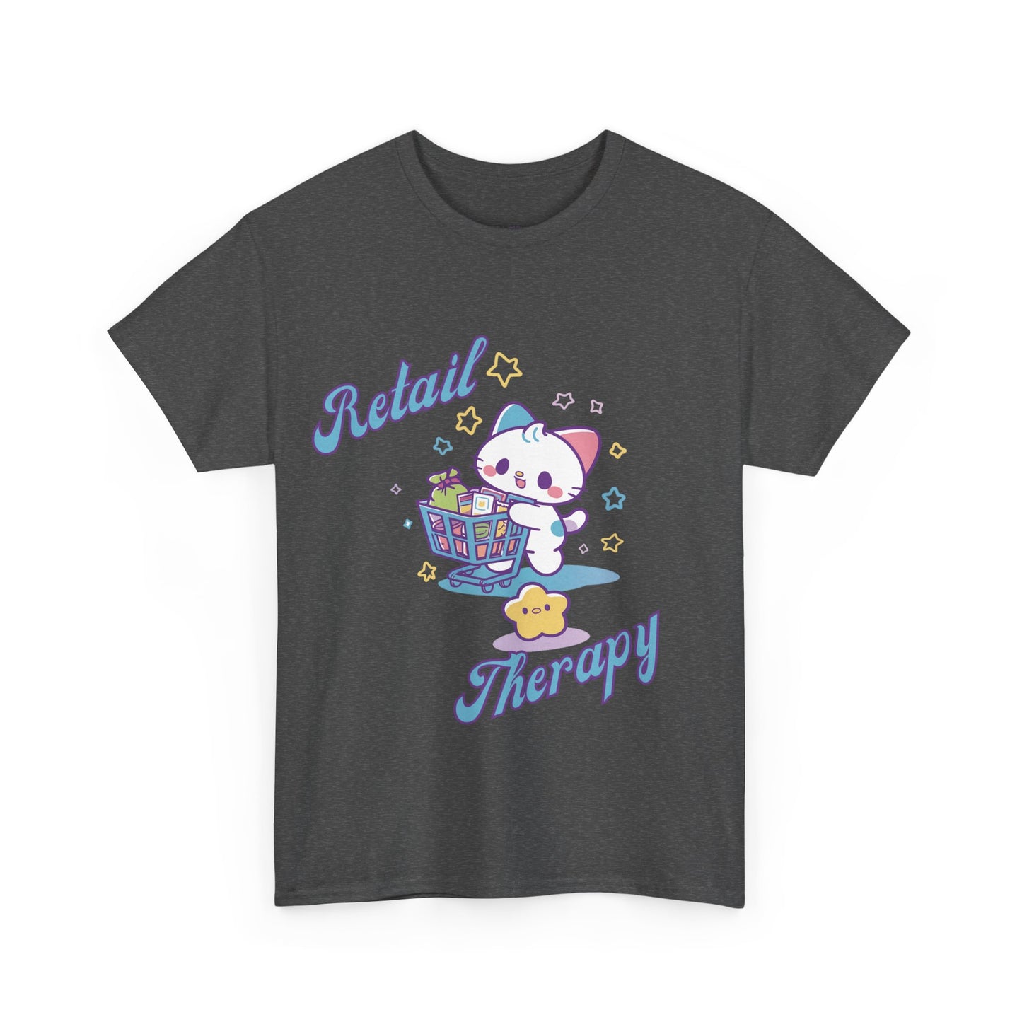 Retail Therapy Cute Cat Graphic Tee