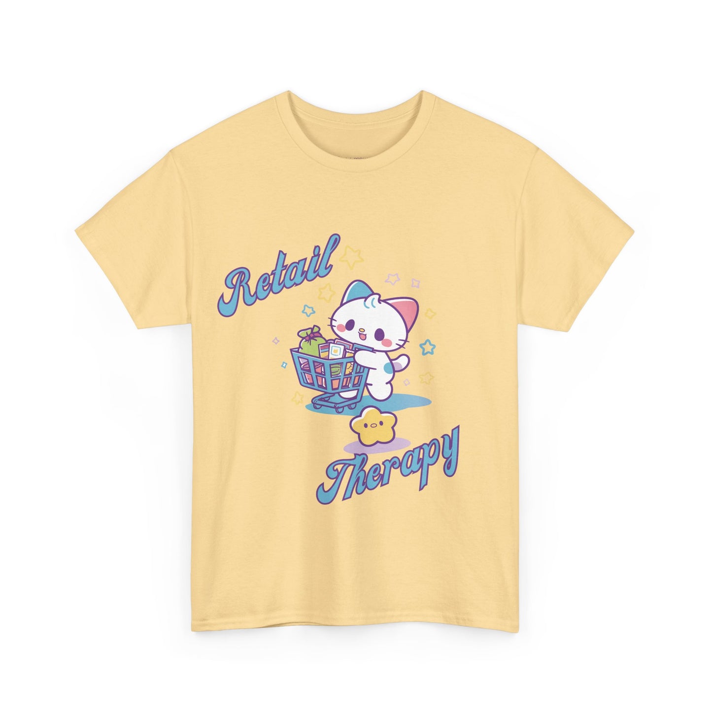 Retail Therapy Cute Cat Graphic Tee