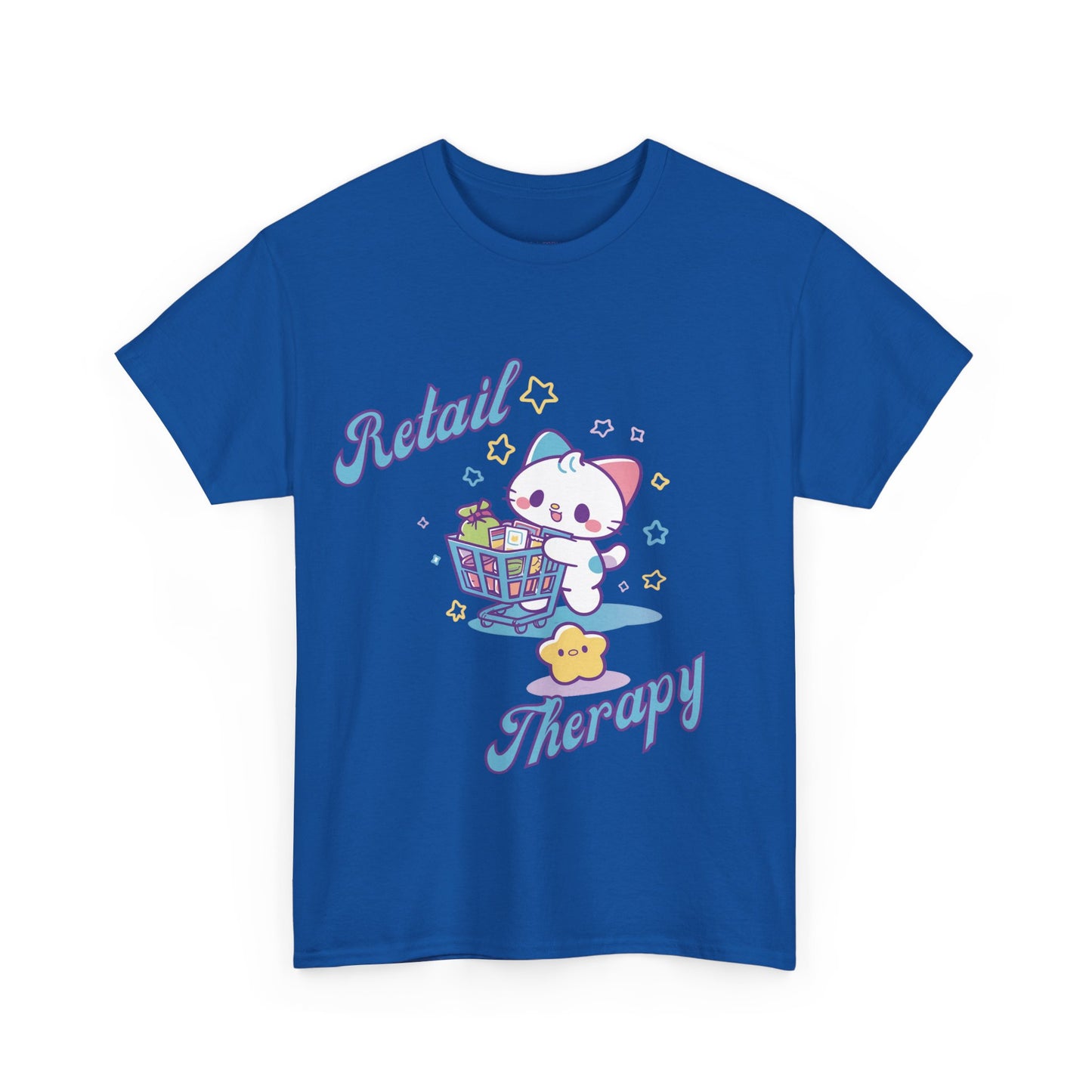 Retail Therapy Cute Cat Graphic Tee