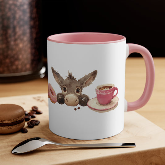 Just A Little Ass - Cute Donkey Coffee Mug - 11oz Ceramic, Dishwasher and Microwave Safe
