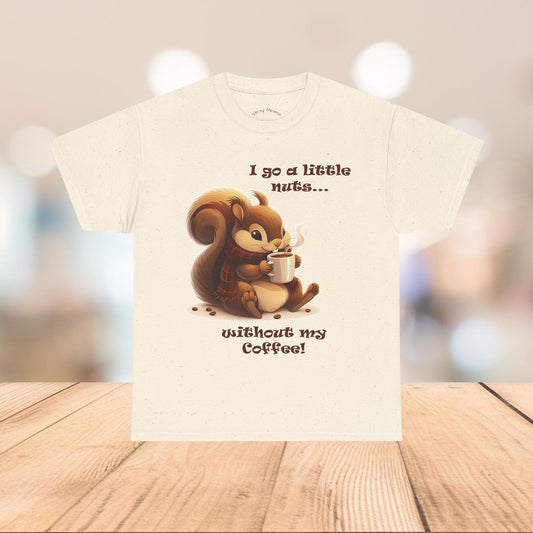 Squirrel Coffee Lover Tee Shirt